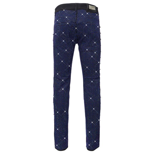 Barocco Pure Style Men's Jeans - Black/Royal