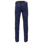 Barocco Pure Style Men's Jeans - Black/Royal
