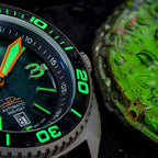 Core Diver - Black Mother of Pearl - Carbon Fiber Bezel - Final Batch!