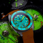Core Diver - Spring Time - Full Lume Orange - 2 Straps Included!