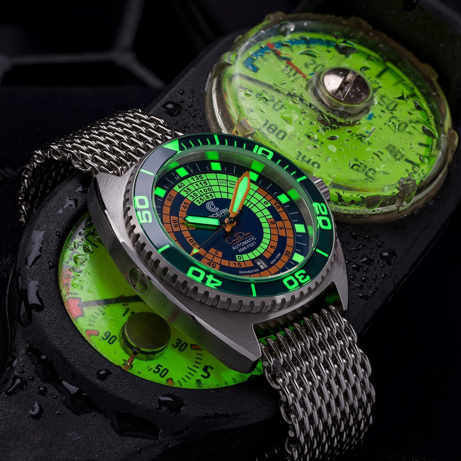 Ocean Crawler Decompression Timer - Blue - Core Diver