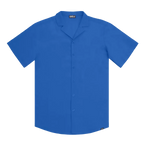Men’s Short Sleeve Tailored Fit Button-Down Shirt – Ocean Blue
