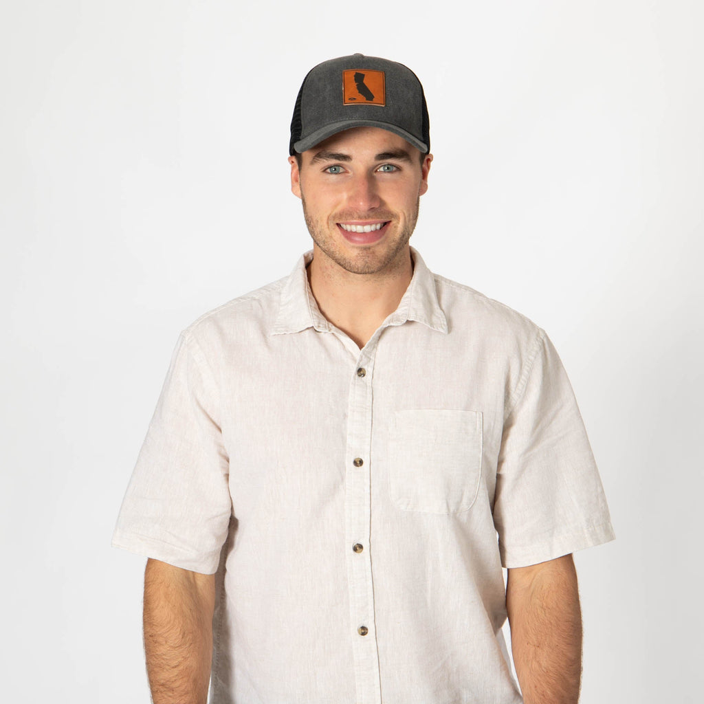Heritage Line - Mens Beige Trucker Hat (OCM4838)
