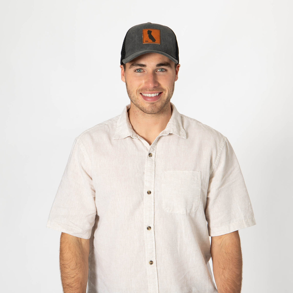 Heritage Line - Mens Beige Trucker Hat (OCM4838)