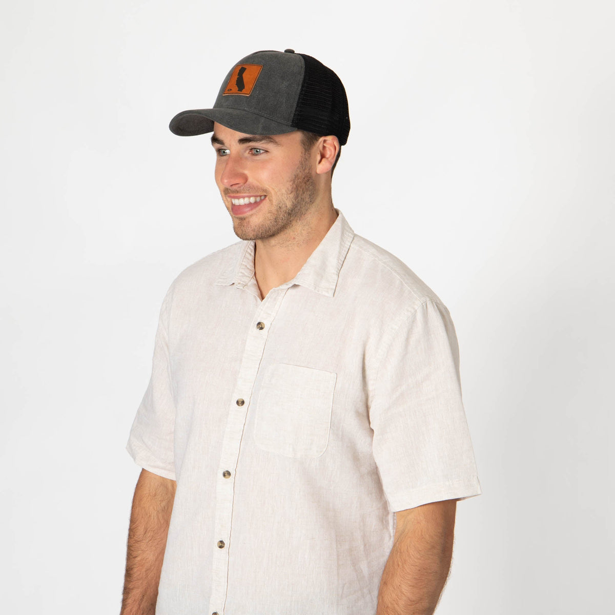 Heritage Line - Mens Beige Trucker Hat (OCM4838)