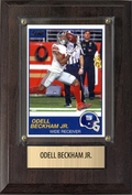 Odell Beckham Jr. New York Giants Fan Gift Plaque 4x6 1 Card Prizm, Donruss, Score 2024 2025 2026