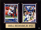 Odell Beckham Jr. New York Giants Fan Gift Plaque 6x8 2 Cards Prizm, Donruss, Score 2024 2025 2026