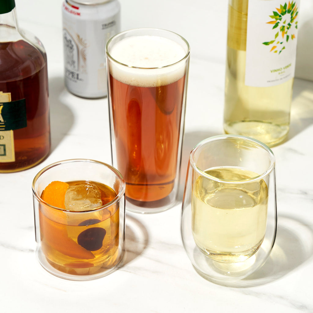 Double-Walled Wine Glasses
