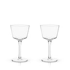 Raye Angled Crystal Nick & Nora Glasses Set of 2