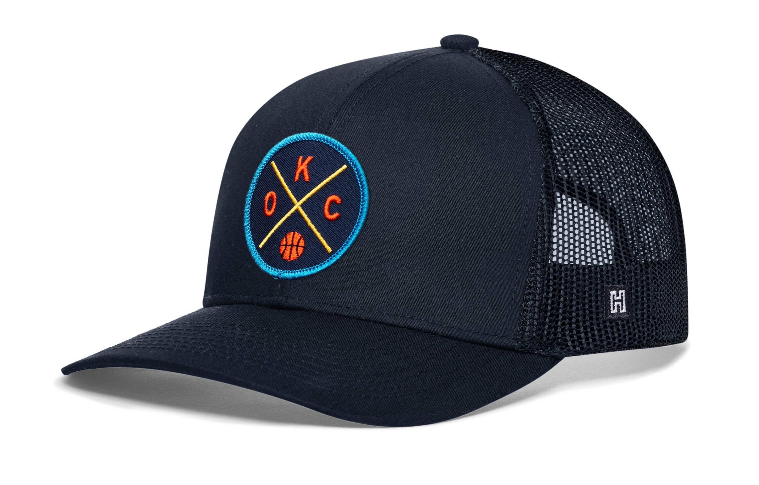 Oklahoma City Trucker Hat  |  OKC X Basketball Snapback