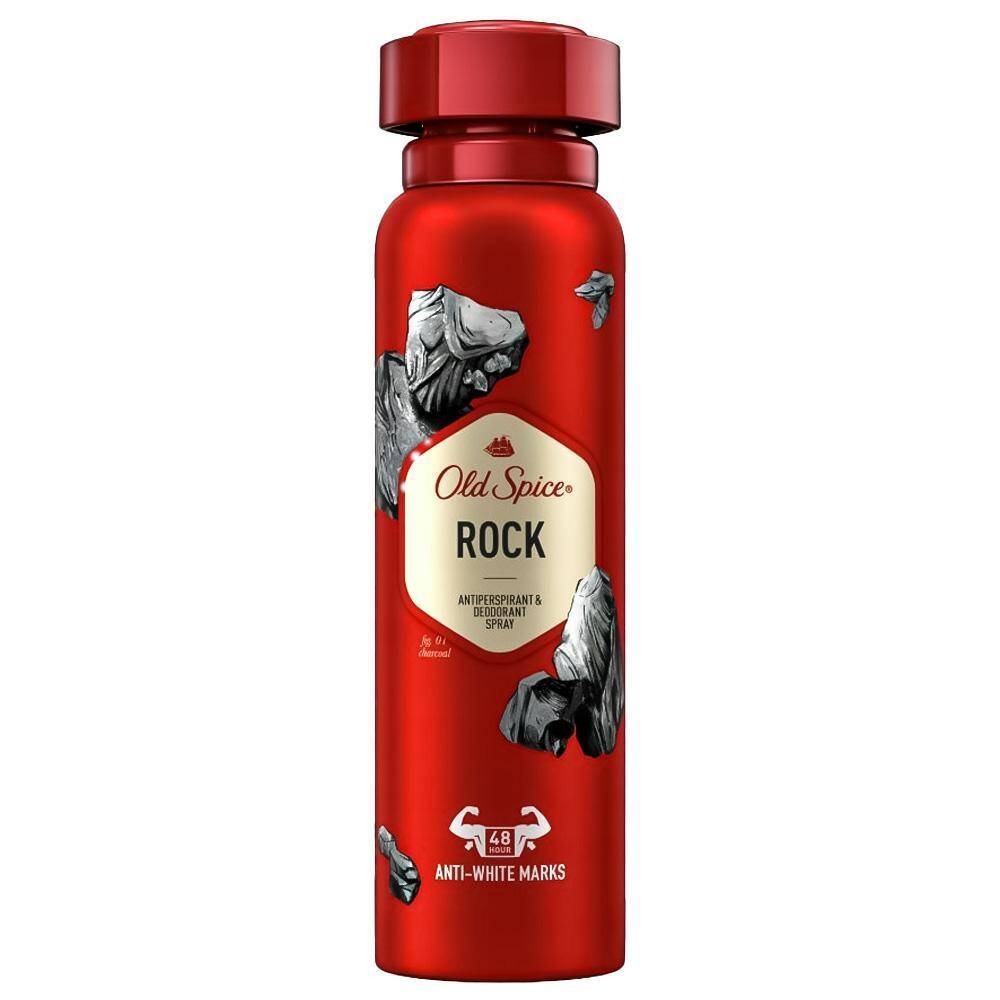 Old Spice Rock by Old Spice Deodorant Spray 5 oz for Men