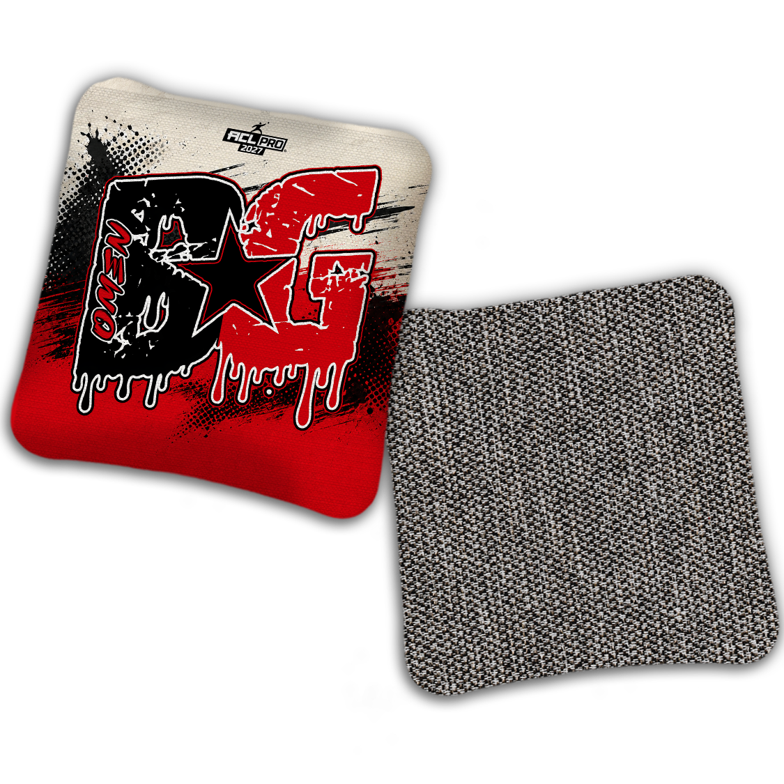 2027 ACL - BG Multiple Bag Models "GRUNGE" - Pro Stamped Cornhole Bags - SET OF 4 BAGS