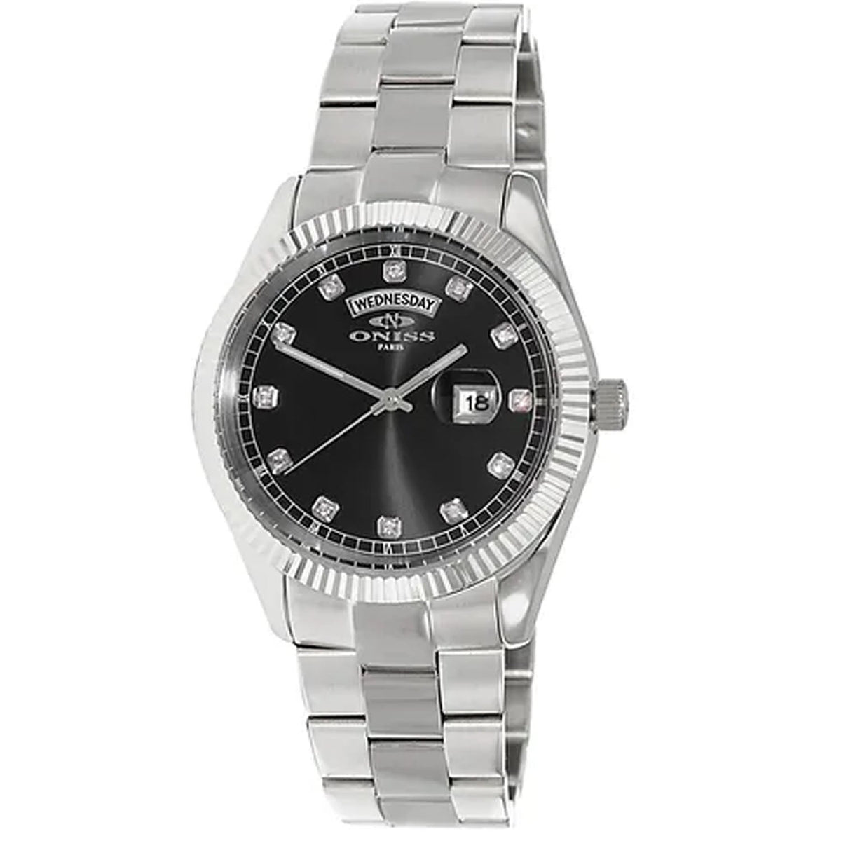 Oniss Men's Admiral Black Dial Watch - ON3881-MBK