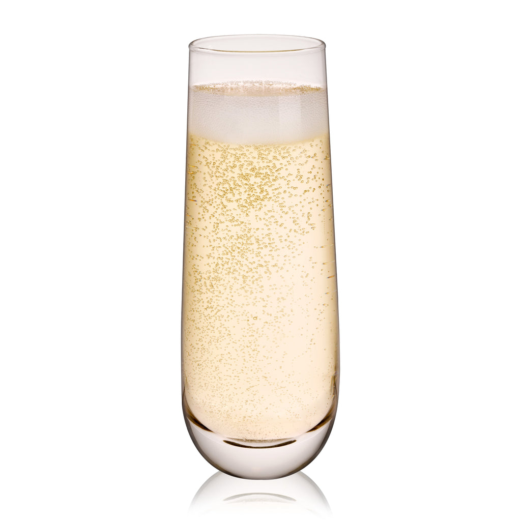 Stemless Champagne Flutes Set of 8