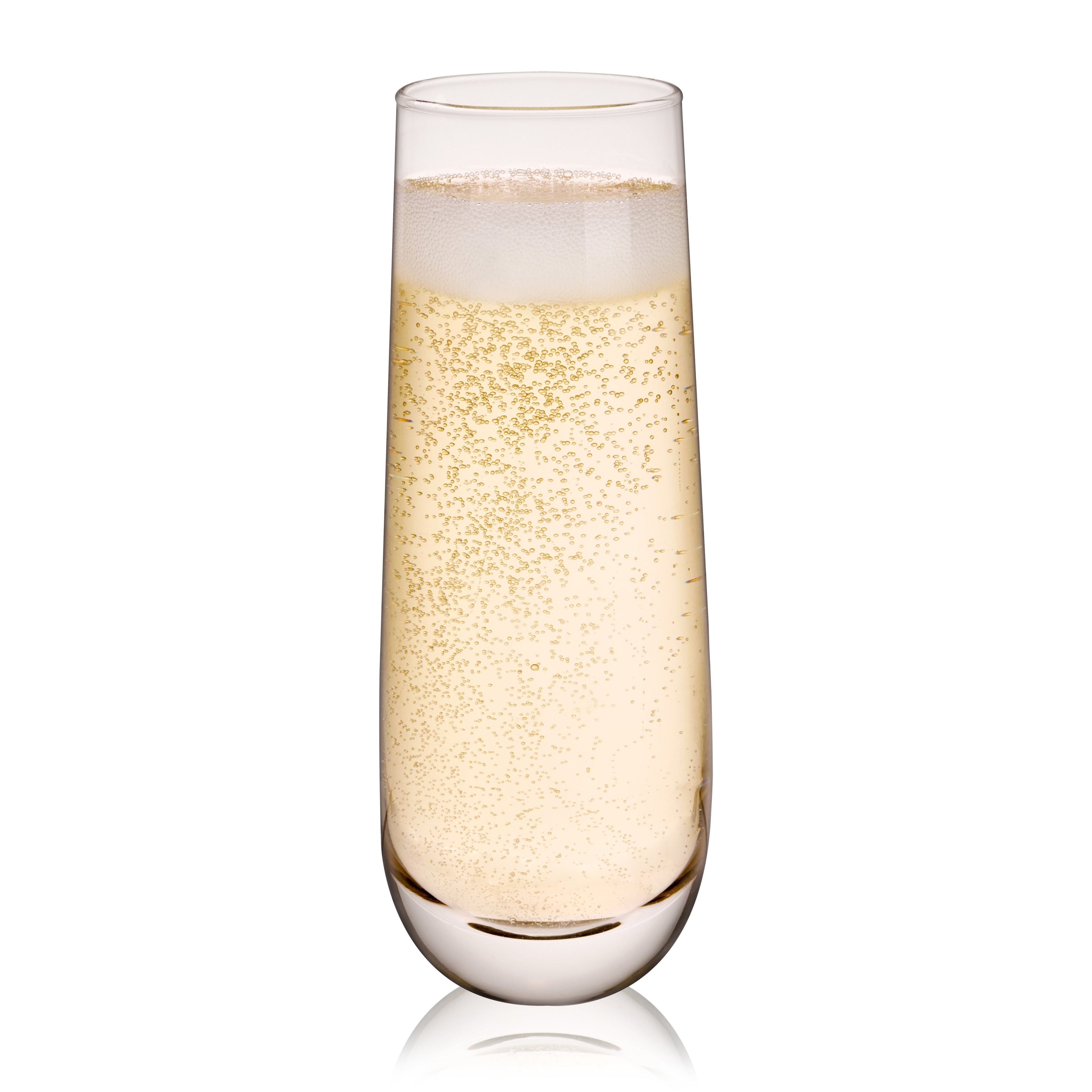 Stemless Champagne Flutes Set of 8
