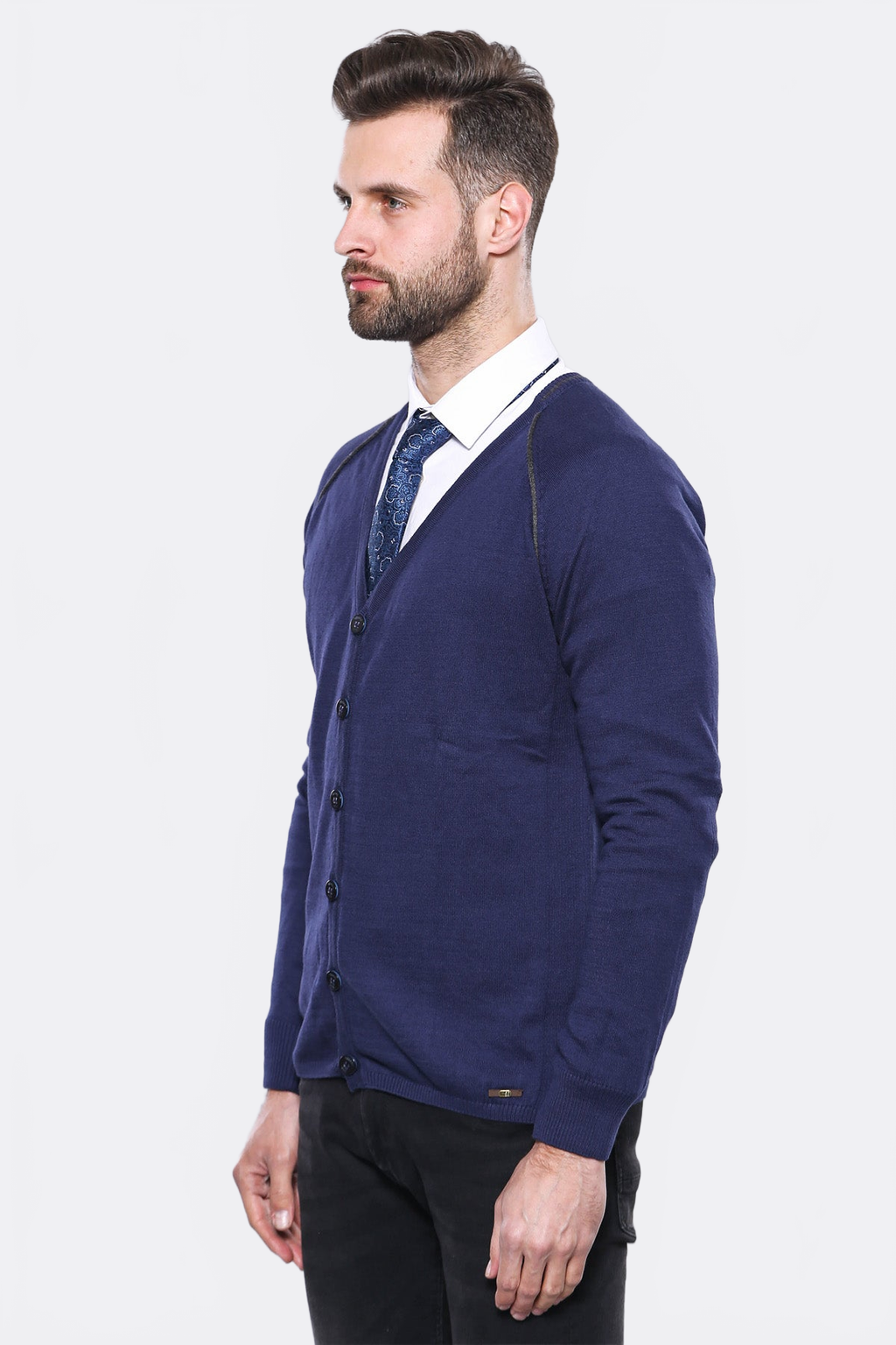 Cotton Knitwear Navy Blue - Wessi