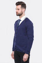 Cotton Knitwear Navy Blue - Wessi