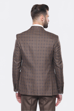 Brown Checked Suit - Wessi