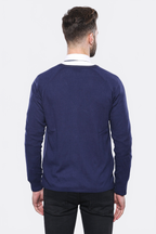Cotton Knitwear Navy Blue - Wessi