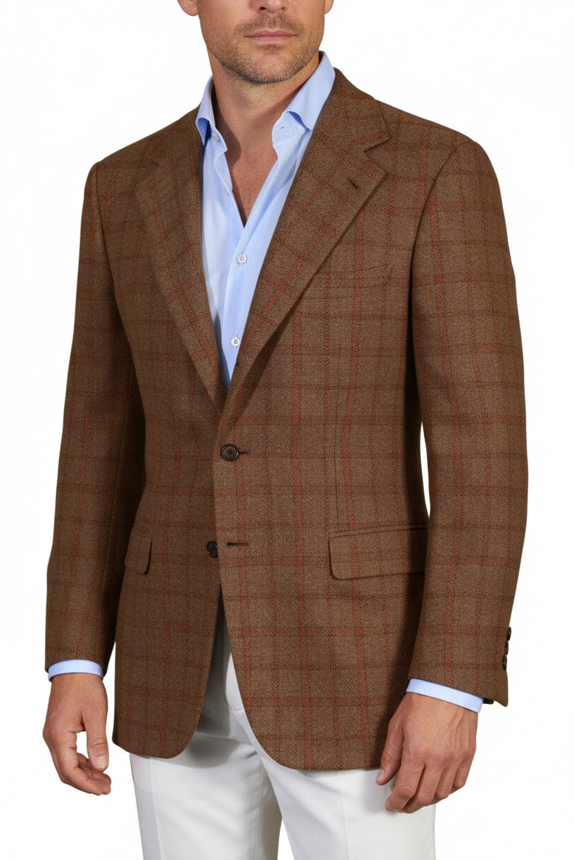 Brioni Checked Wool Sport Jacket