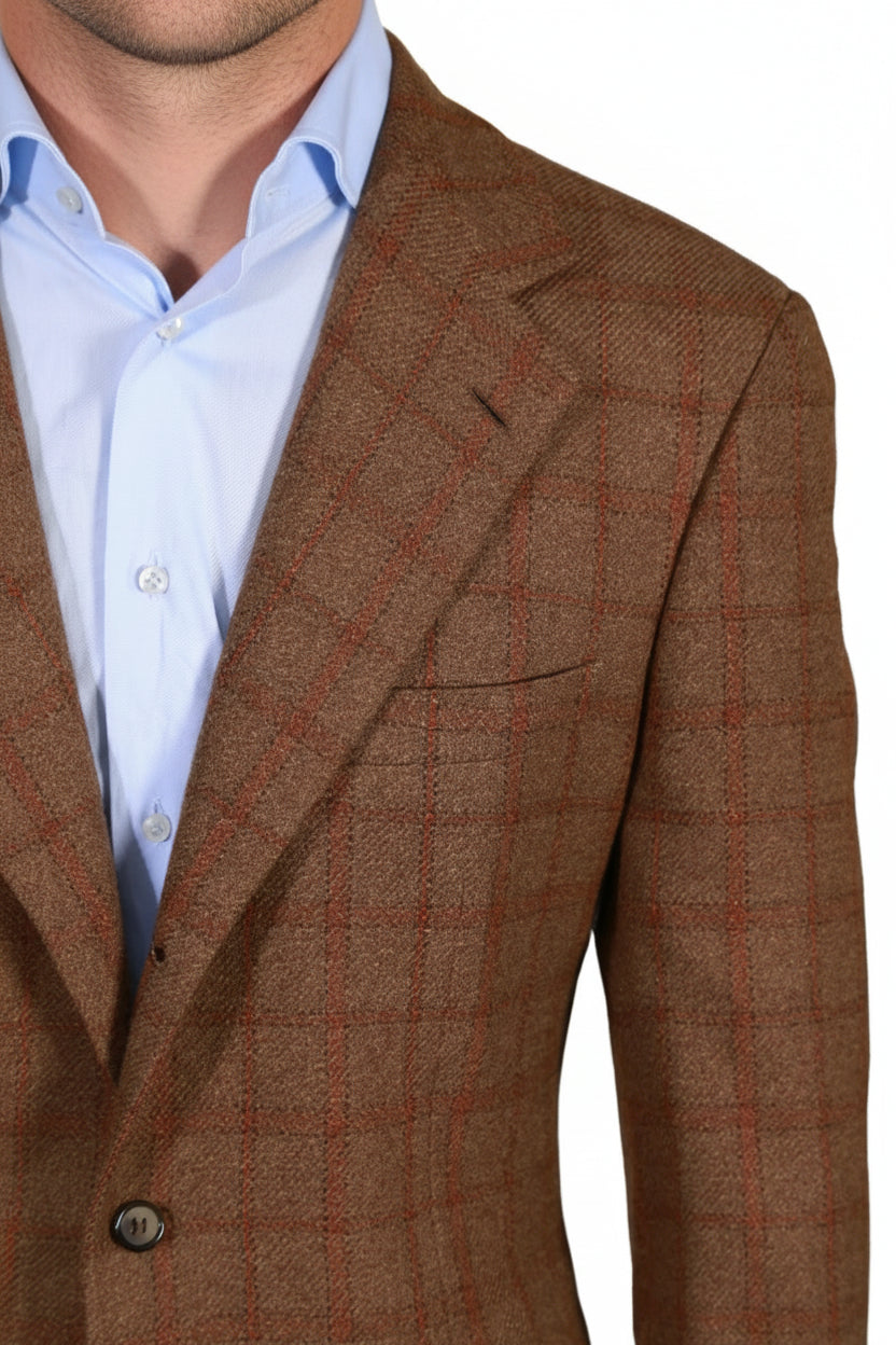 Brioni Checked Wool Sport Jacket
