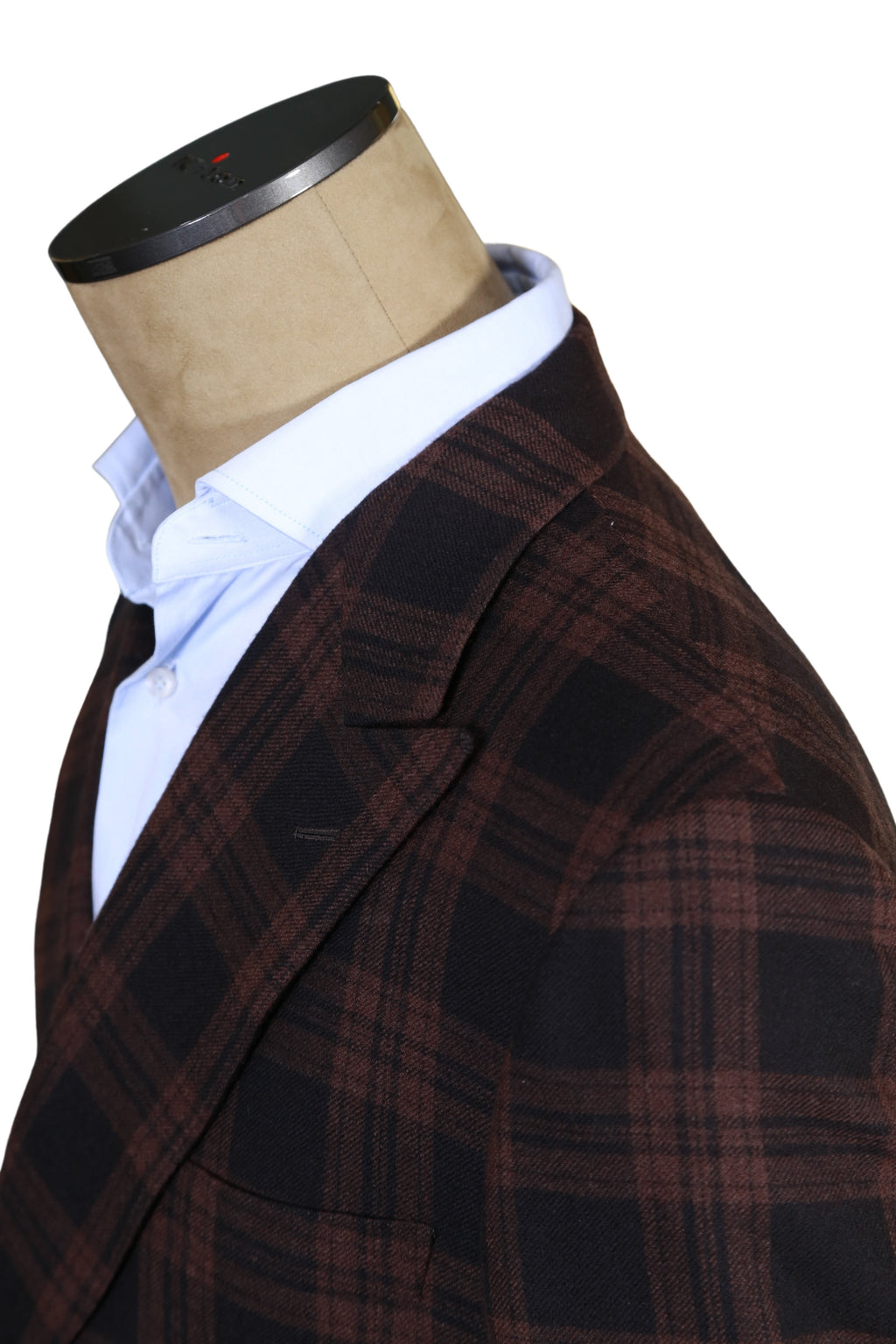 Brioni Plaid Double Breasted Wool Sport Jacket