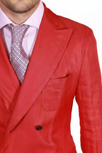 Brioni Linen Double Breasted Sport Jacket