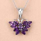 1.65 Carat Genuine Amethyst .925 Sterling Silver Pendant