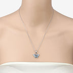 1.76 Carat Genuine Swiss Blue Topaz .925 Sterling Silver Pendant