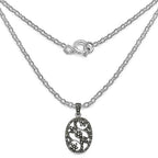 0.28 Carat Genuine Black Diamond .925 Sterling Silver Pandent