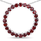 0.96 Carat Genuine Garnet .925 Sterling Silver Pendant