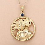 0.27 Carat Genuine Blue Sapphire .925 Sterling Silver Pendant
