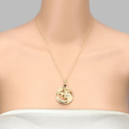 0.30 Carat Genuine Garnet .925 Sterling Silver Pendant