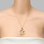 0.24 Carat Genuine Amethyst .925 Sterling Silver Pendant