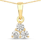 0.33 Carat Genuine Lab Grown Diamond 14K Yellow Gold Pendant
