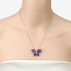 3.90 Carat Genuine Amethyst .925 Sterling Silver Pendant