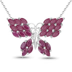 3.12 Carat Genuine Ruby .925 Sterling Silver Pendant