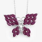 3.12 Carat Genuine Ruby .925 Sterling Silver Pendant