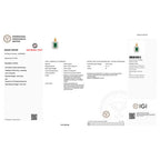 IGI Certified 2.37 Carat Genuine Zambian Emerald and White Diamond 14K Yellow & White Gold Pendant