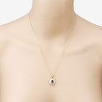 IGI Certified 2.01 Carat Genuine Brown Diamond Center and 0.29cttw White Diamond 18K Yellow Gold Pendant (2.30cttw)