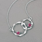 0.70 Carat Genuine Ruby .925 Sterling Silver Pendant