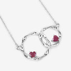 0.70 Carat Genuine Ruby .925 Sterling Silver Pendant
