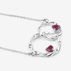 0.70 Carat Genuine Ruby .925 Sterling Silver Pendant