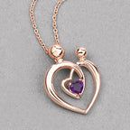 0.25 Carat Genuine Amethyst .925 Sterling Silver Pendant