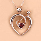 0.32 Carat Genuine Garnet .925 Sterling Silver Pendant