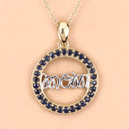 0.64 Carat Genuine Blue Sapphire .925 Sterling Silver Pendant