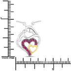 0.28 Carat Genuine Ruby .925 Sterling Silver Pendant