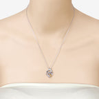 0.28 Carat Genuine Tanzanite .925 Sterling Silver Pendant