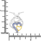 0.28 Carat Genuine Tanzanite .925 Sterling Silver Pendant