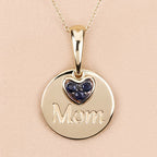 0.20 Carat Genuine Blue Sapphire .925 Sterling Silver Pendant